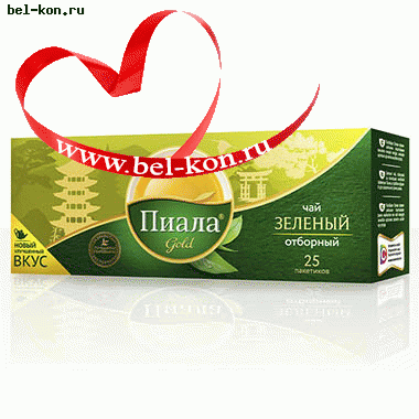 Чай Пиала Голд Зеленый пакет 25шт